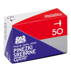 Pinezki GRAND S50 srebrne