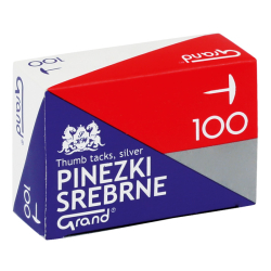 Pinezki GRAND S100 srebrne
