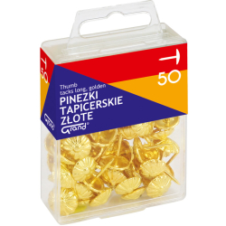 Pinezki GRAND tapicerskie złote op.- 50 szt