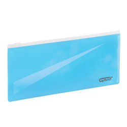 Koperta z zamkiem strunowym 240x118mm GRAND GR-P053 niebieska