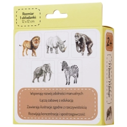 Puzzle 4-elementowe Zwierzęta Afryki