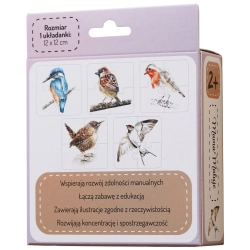 Puzzle 4-elementowe Ptaki