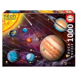 Puzzle 1000 el. Neon, Układ Słoneczny Educa