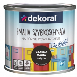 Dekoral emalia szybkoschnąca do mebli i zabawek 0,5L czarna magia