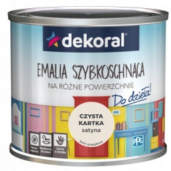 Dekoral emalia szybkoschnąca do mebli i zabawek 0,5L czysta kartka
