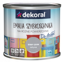 Dekoral emalia szybkoschnąca do mebli i zabawek 0,5L siwy dym