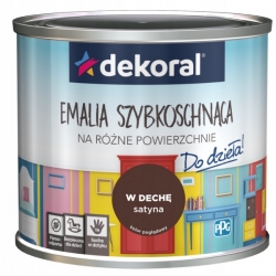 Dekoral emalia szybkoschnąca do mebli i zabawek 0,5L w dechę